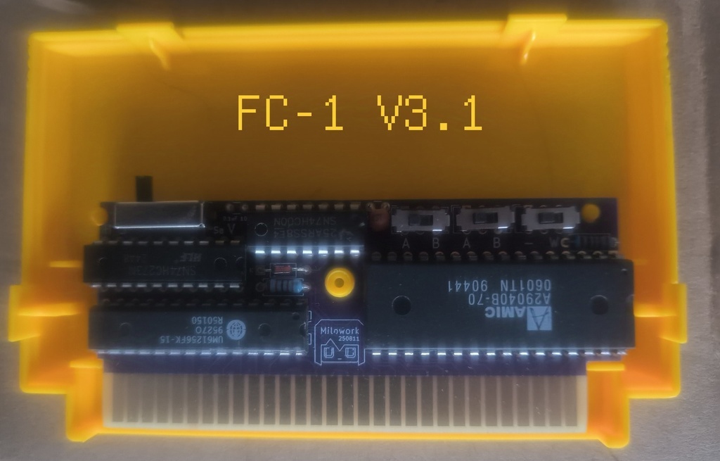 FC用フラッシュカートリッジ FC-1 V3.1。
