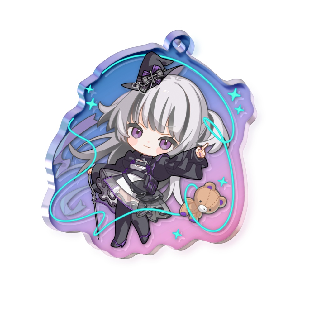 紬祈めい 描き下ろしちびキャラ BOOTH限定アクキー