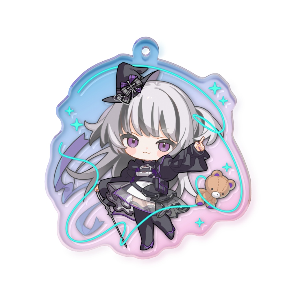 紬祈めい 描き下ろしちびキャラ BOOTH限定アクキー