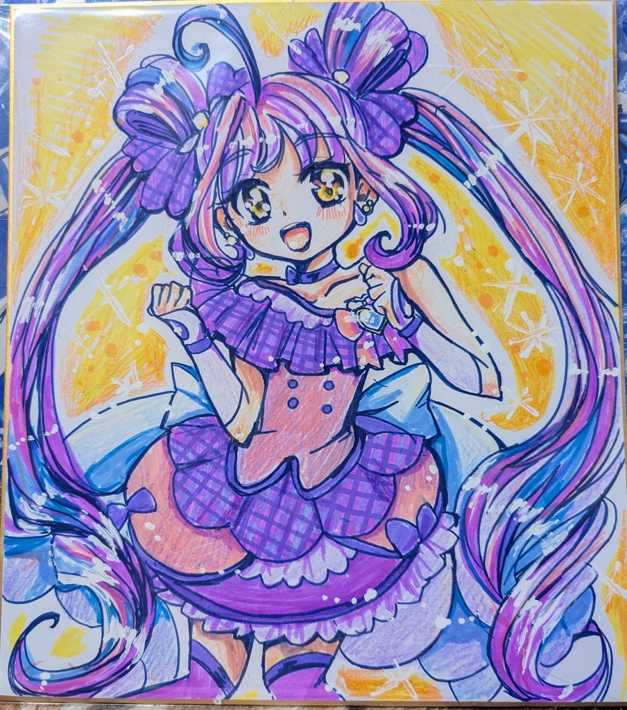 色紙　キュアキュンキュン　プリキュア