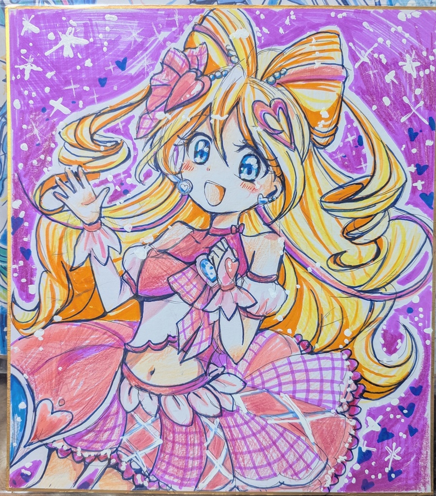 色紙　キュアアイドル　プリキュア
