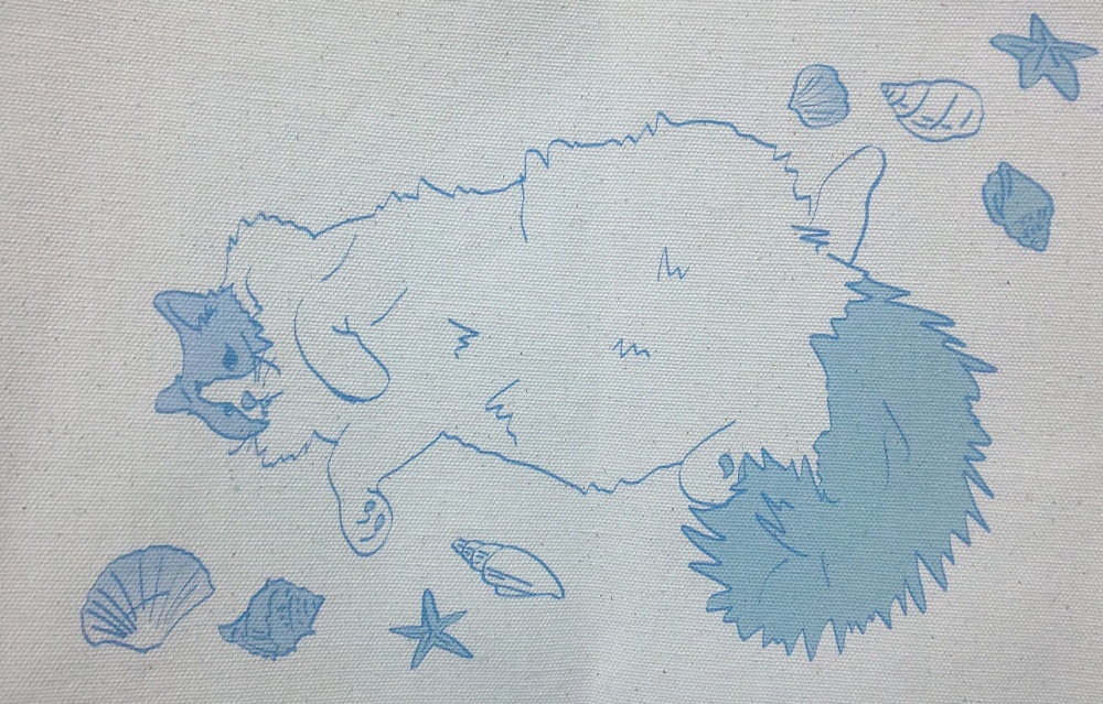 へそてん猫トートバッグ