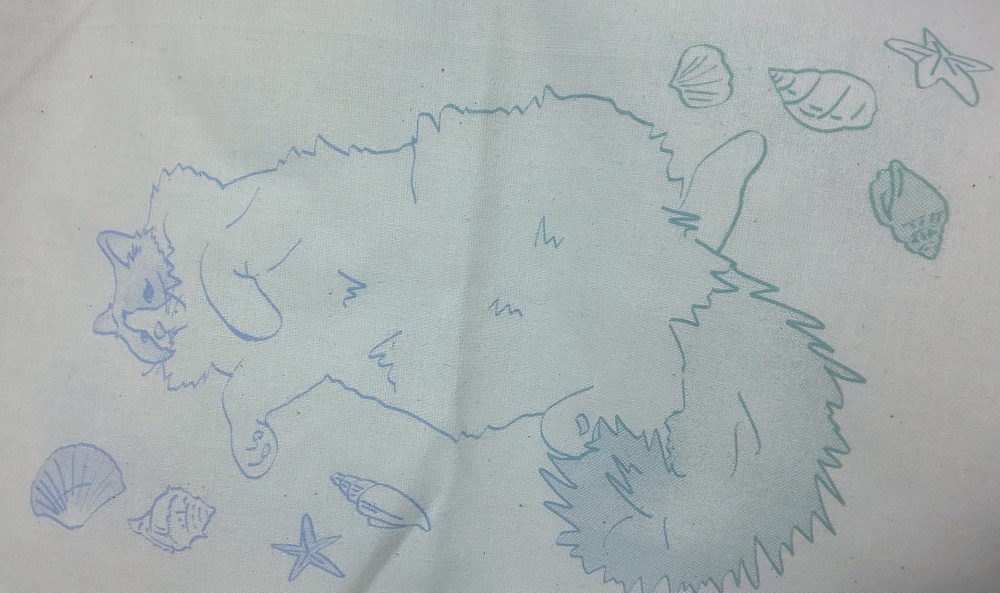 へそてん猫エコバッグ