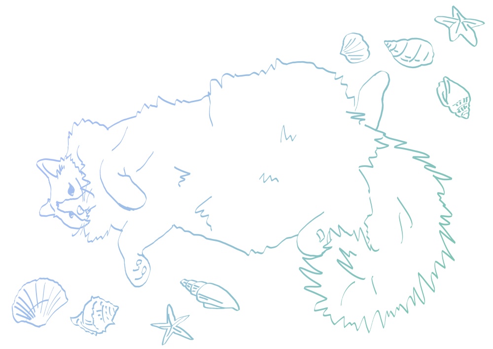 へそてんねこTシャツ