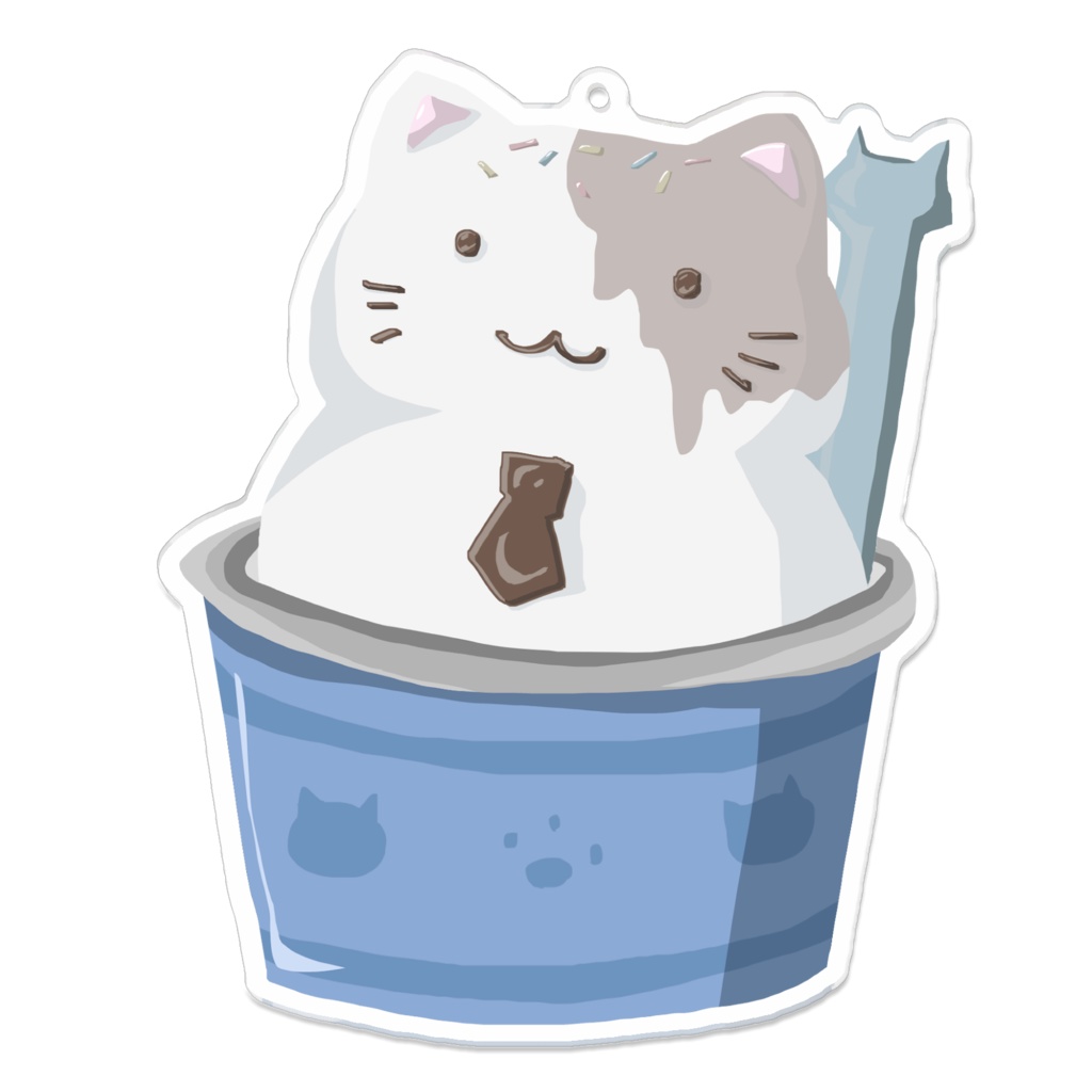 ねこあいすアクキー