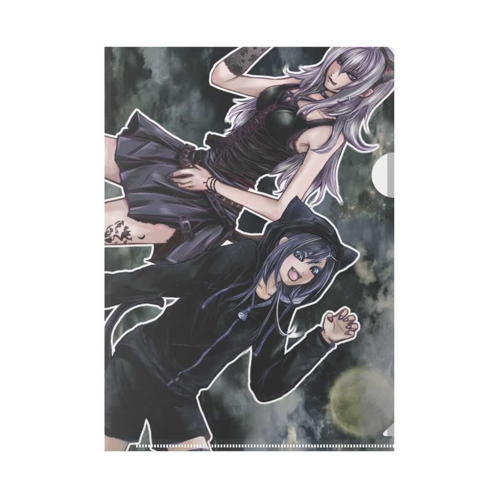 猫耳クリアファイル