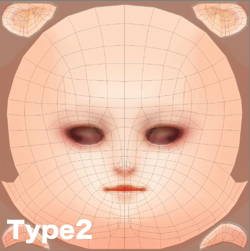 【VRoid男性用】Asian Male Skin