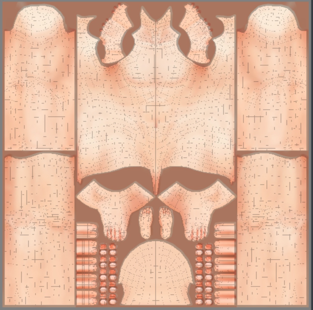 VRoid男性用ボディスキン