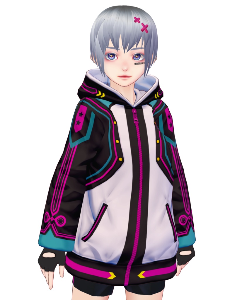 【無料】VRoid近未来風衣装セット