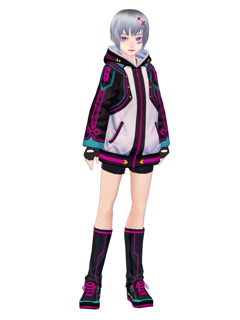 【無料】VRoid近未来風衣装セット