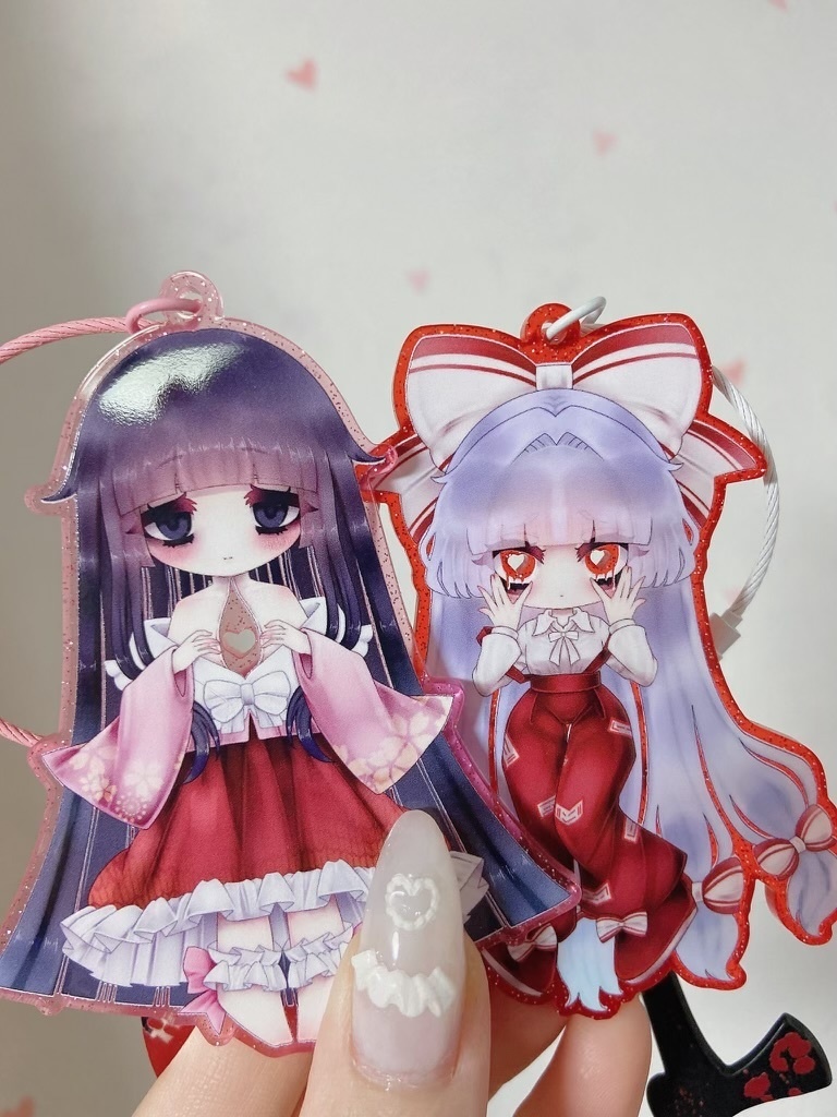 物騒なアクキー 妹紅・輝夜