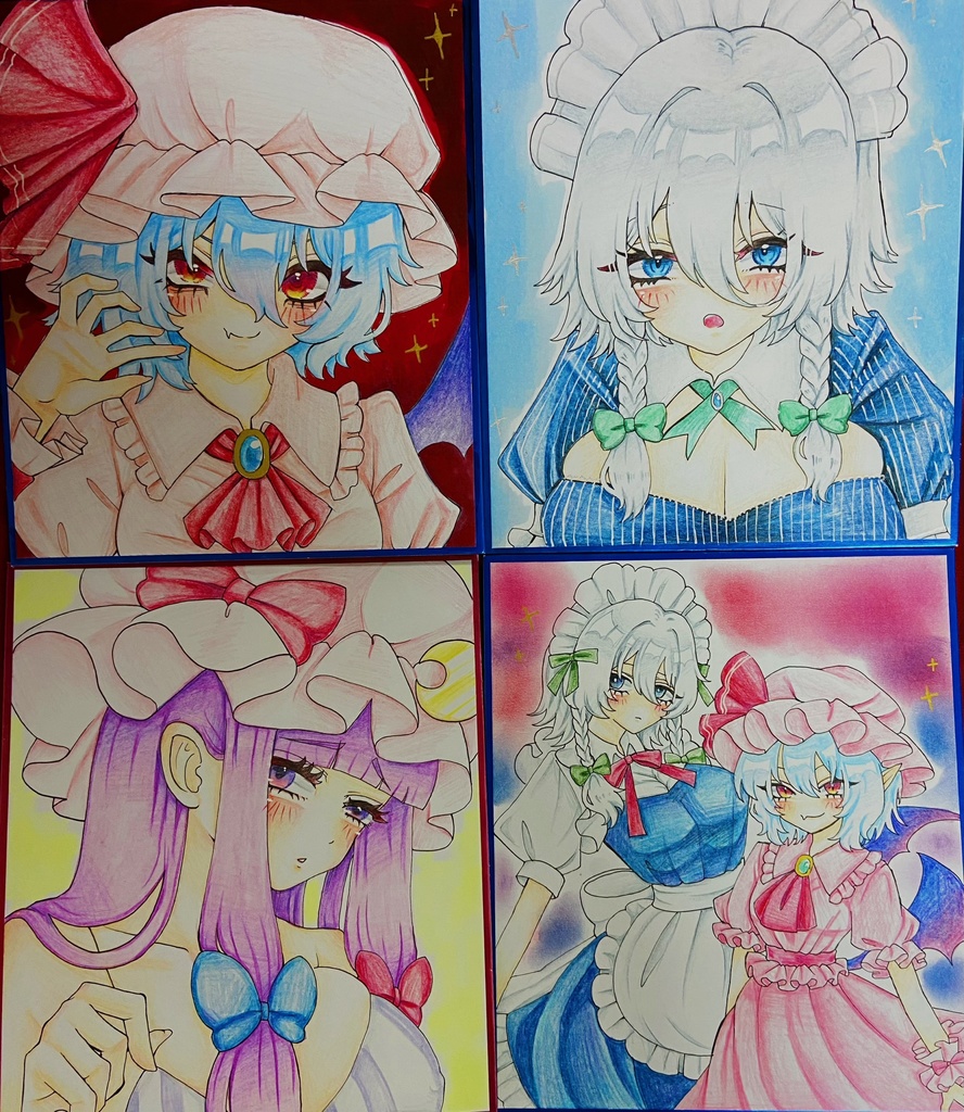 東方project 色紙 レミ咲パチェ