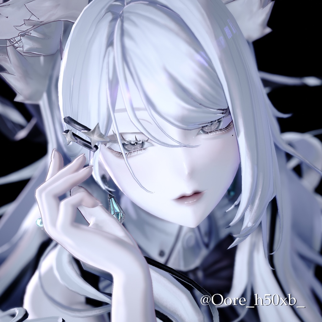 【LUMINA/SHINRA対応】 Veiled Dusk Makeup & Eyes with Ribbon