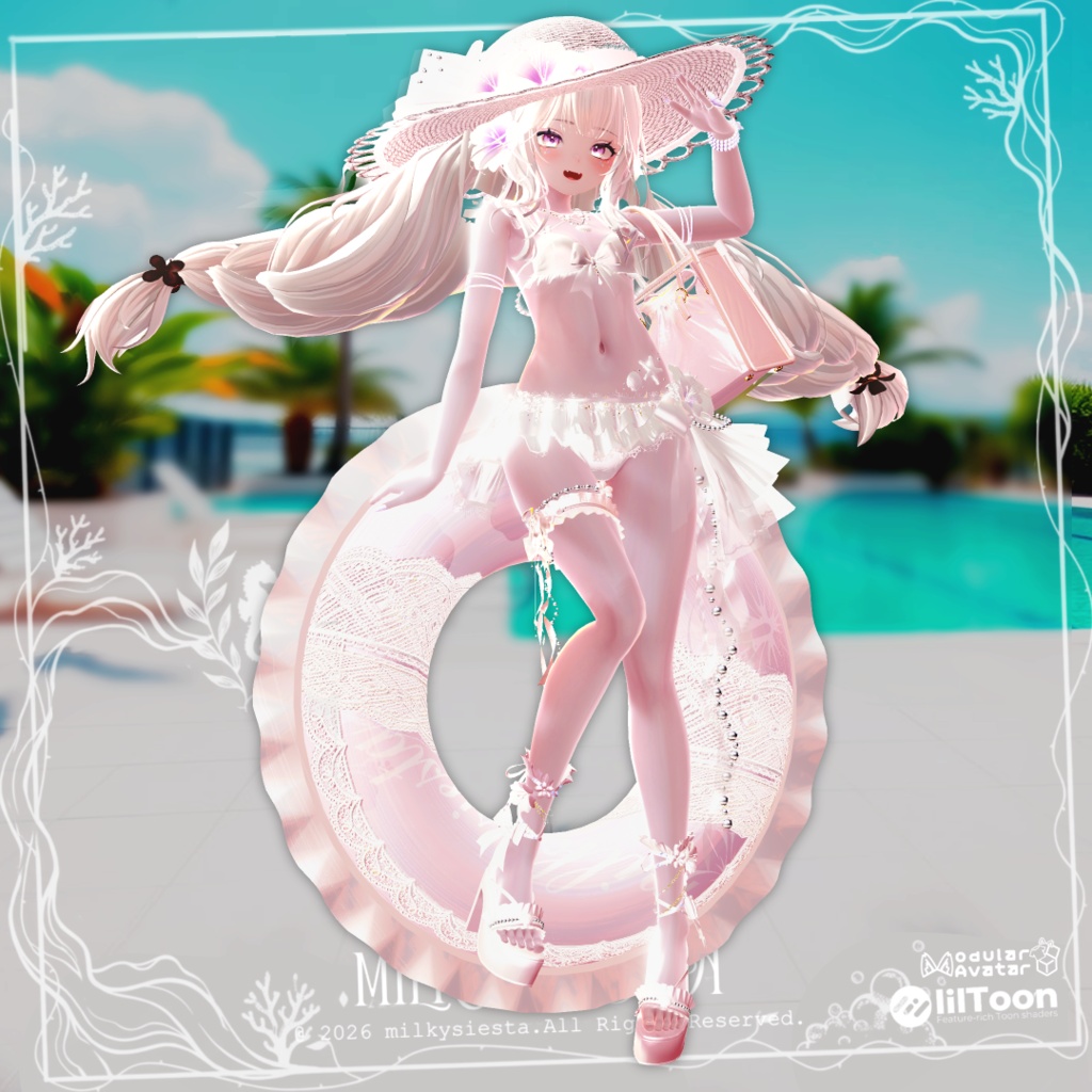 【SALE】JellyVeil【13avatars・ギミック付き】
