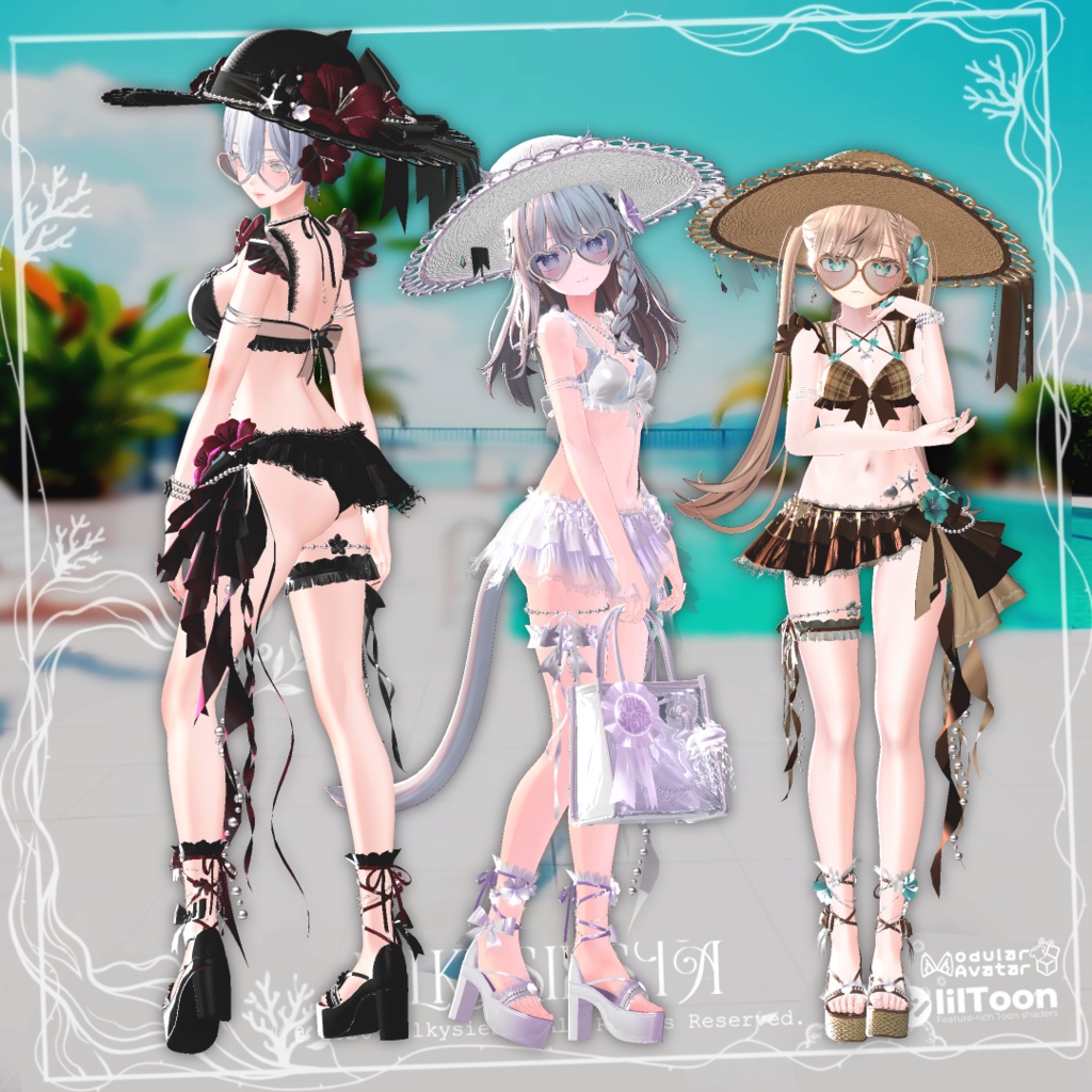 【SALE】JellyVeil【13avatars・ギミック付き】