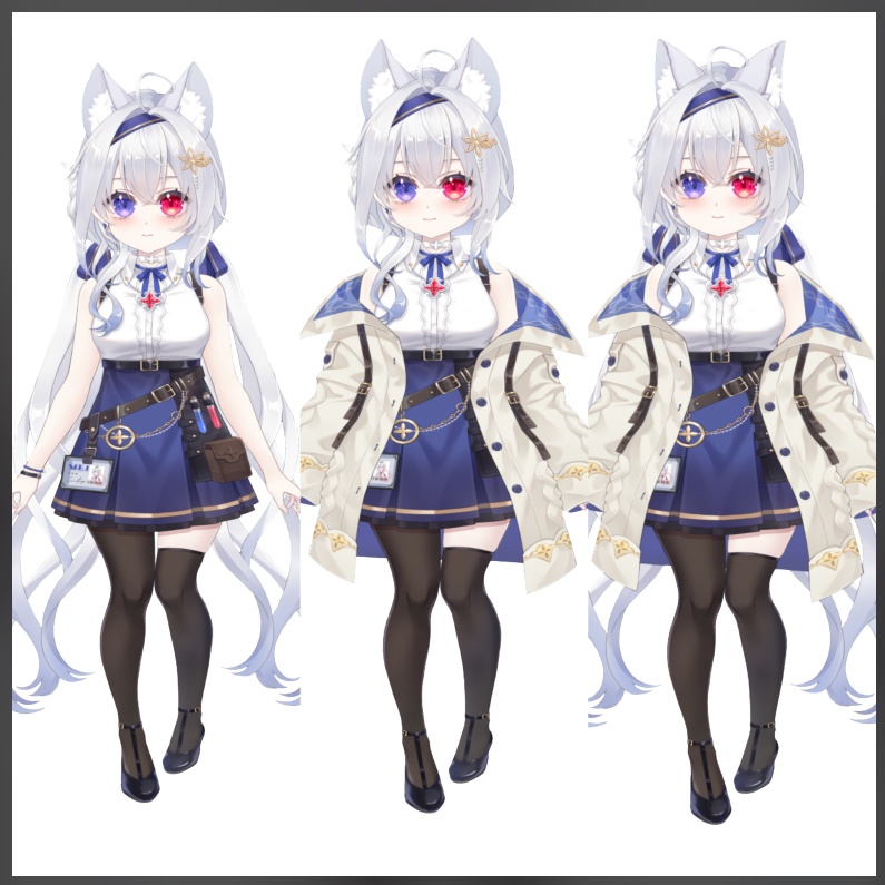 【VTuber Live2Dモデル】【Vts】【VTuber向け】【🌟銀髪の二色の瞳(にしきのひとみ少女薬剤師——アルマ】 🌟知性と可愛らし💗さを兼ね備えた傲娇な白猫😾! 🌟清楚で美しく、お👩姉さんにも妹にもなれる👧!