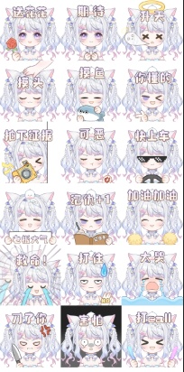 【VTuber Live2Dモデル】【Vts】【VTuber向け】🌸桃花小猫QIQI🌸】桃花の精灵の😸小猫です+美しすぎる背景のUI🌸