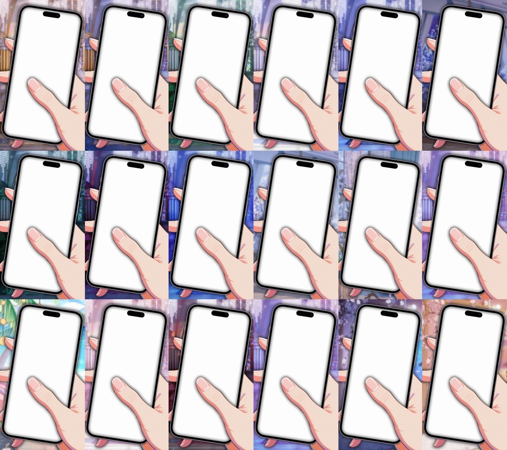 #vtuber 【バーチャルYouTuber配信💌 縦画面背景🌸】携帯の中の私、機能満載!動画撮影も、ライブ配信も💌、OCカード作成もできるよ🌸