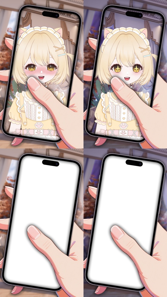 【VTuber Live2Dモデル】【Vts】【VTuber向け】💮【Live2D量販モデル】可愛うさぎ猫ちゃん🐱——メロンパン、🌺