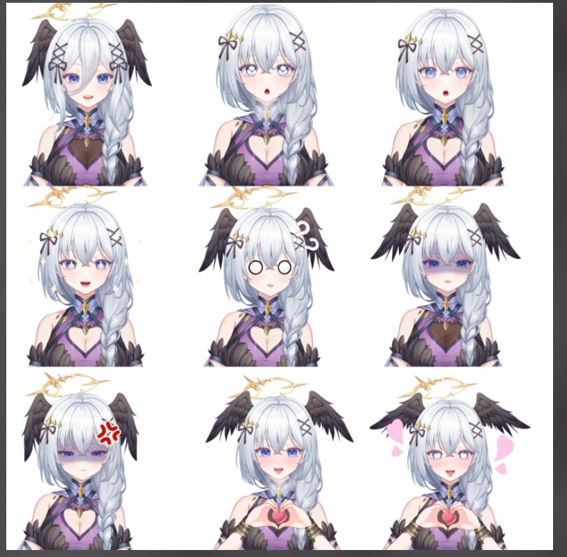 【VTuber Live2Dモデル】【Vts】【VTuber向け】【🌸Live2D 量販モデル】魅魔のおねえさん🌹 - ルーシー、😽 🌸25+ボタン、ワンクリックでサイズ変更、飛頭、vb あり、 🌸背景 UI 搭載、🌸顔文字スタンプ、🌸アイコン、🌸QQ 人!