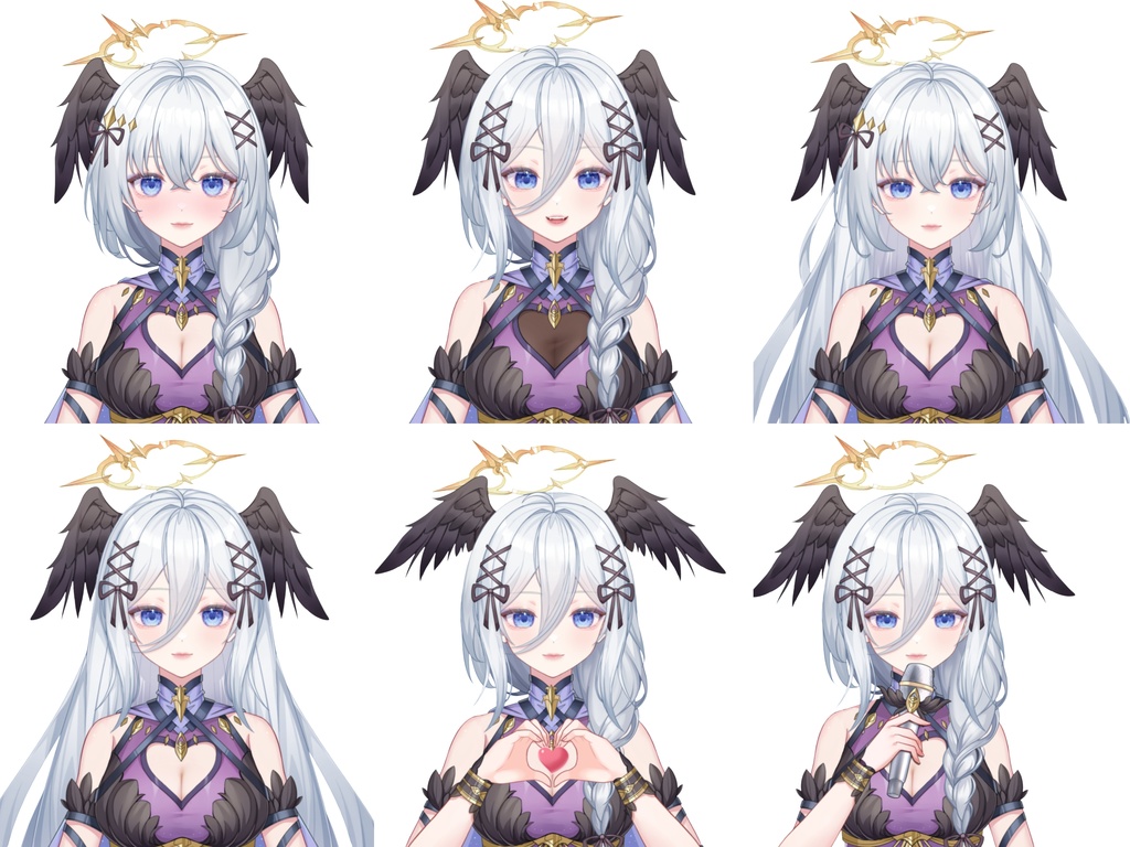 【VTuber Live2Dモデル】【Vts】【VTuber向け】【🌸Live2D 量販モデル】魅魔のおねえさん🌹 - ルーシー、😽 🌸25+ボタン、ワンクリックでサイズ変更、飛頭、vb あり、 🌸背景 UI 搭載、🌸顔文字スタンプ、🌸アイコン、🌸QQ 人!