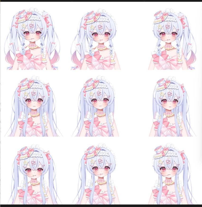 【Vts】【VTuber向け】【Live2D量贩きょうりょうはんモデル】🌹スーパーキュートな元気いっぱいのアイドル——ねむねむちゃん!30以上のボタン、💌頭が飛び出す、💌キュートな変形、💌素材多数、💌アイコン、スタンプ、背景UI💌、マウスカーソル、ワンクリックでデビュー!