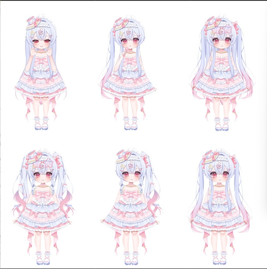 【Vts】【VTuber向け】【Live2D量贩きょうりょうはんモデル】🌹スーパーキュートな元気いっぱいのアイドル——ねむねむちゃん!30以上のボタン、💌頭が飛び出す、💌キュートな変形、💌素材多数、💌アイコン、スタンプ、背景UI💌、マウスカーソル、ワンクリックでデビュー!