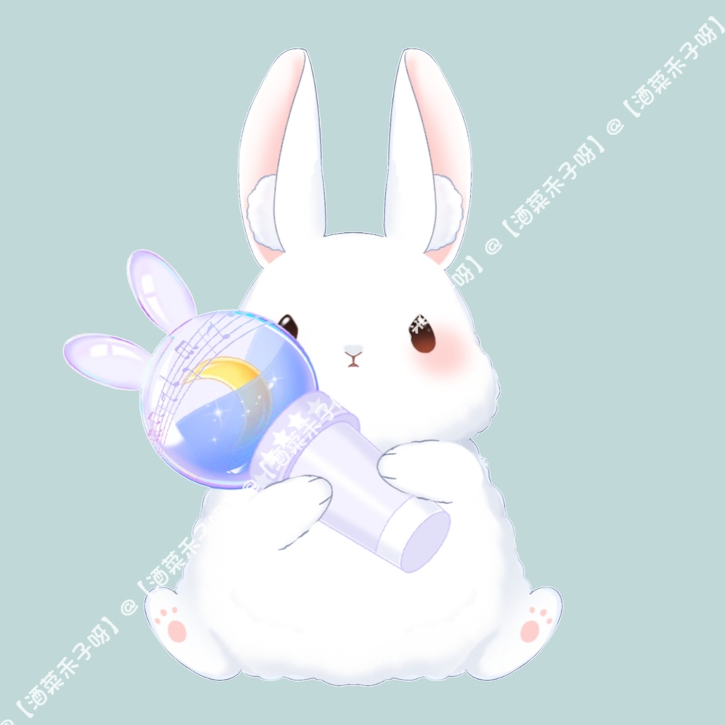 【Vts】【VTuber向け】【Live2D販売中の小動物モデル】 💞超かわいいふっくらうさぎ!🐰 顔認識対応 💞 配信OK、 💞 ペットみたいなデスクマスコットにもなるよ!! 💞