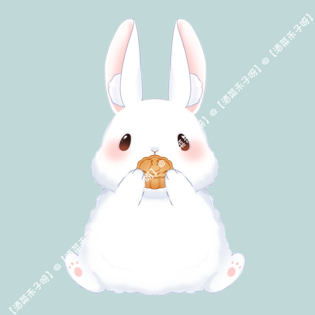 【Vts】【VTuber向け】【Live2D販売中の小動物モデル】 💞超かわいいふっくらうさぎ!🐰 顔認識対応 💞 配信OK、 💞 ペットみたいなデスクマスコットにもなるよ!! 💞