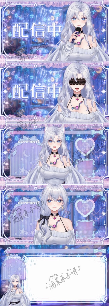 【Vts】【VTuber向け】【Live2D量販モデル】🐍超躍動スネークレディ・イヴリン! 🌸「ママ」と呼ぶの禁止! 🌸高精度、🌸30以上のスイッチ、🌸首飛び&ブレスト物理演算、🌸ワンクリック前傾機能付き!🌸専用背景UI、🌸アイコン、スタンプセットも完備で、 🌸ワンクリックでデビュー決まり!!