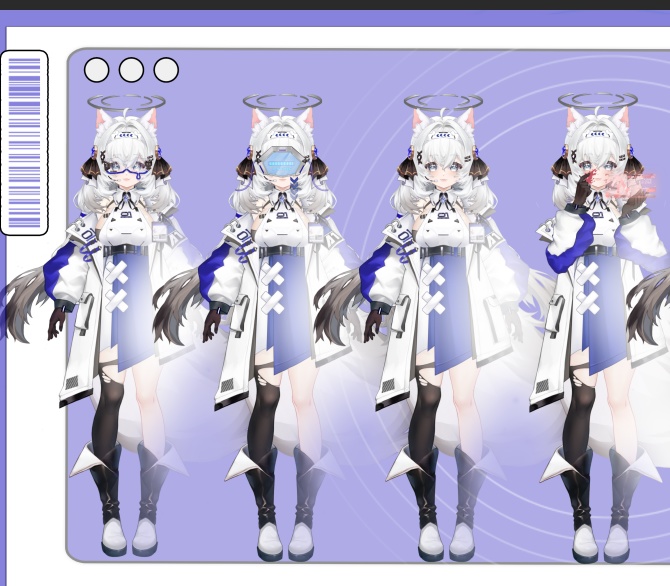 【Vts】【VTuber向け】【Live2D量販モデル】AIロボット001号、💗💗30以上のボタン搭載、 💗ワンクリックでサイズ変更、 💗フライングヘッド機能、 💗VB対応、 💗背景UI付き、 スタンプ・アイコン・ちびキャラ付属!