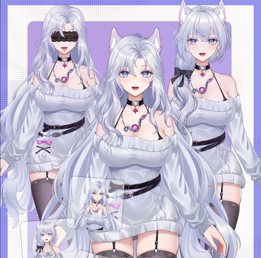 【Vts】【VTuber向け】【Live2D量販モデル】🐍蛇女イヴリン――私服Ver.! 🌸超セクシー! 🌸30以上の切り替えボタンに加え、 🌸Vブレンド搭載! 🌸ワンクリック前傾機能、 🌸専用背景UI&アイコン&スタンプ付きで、 🌸ワンクリックでデビュー完璧!