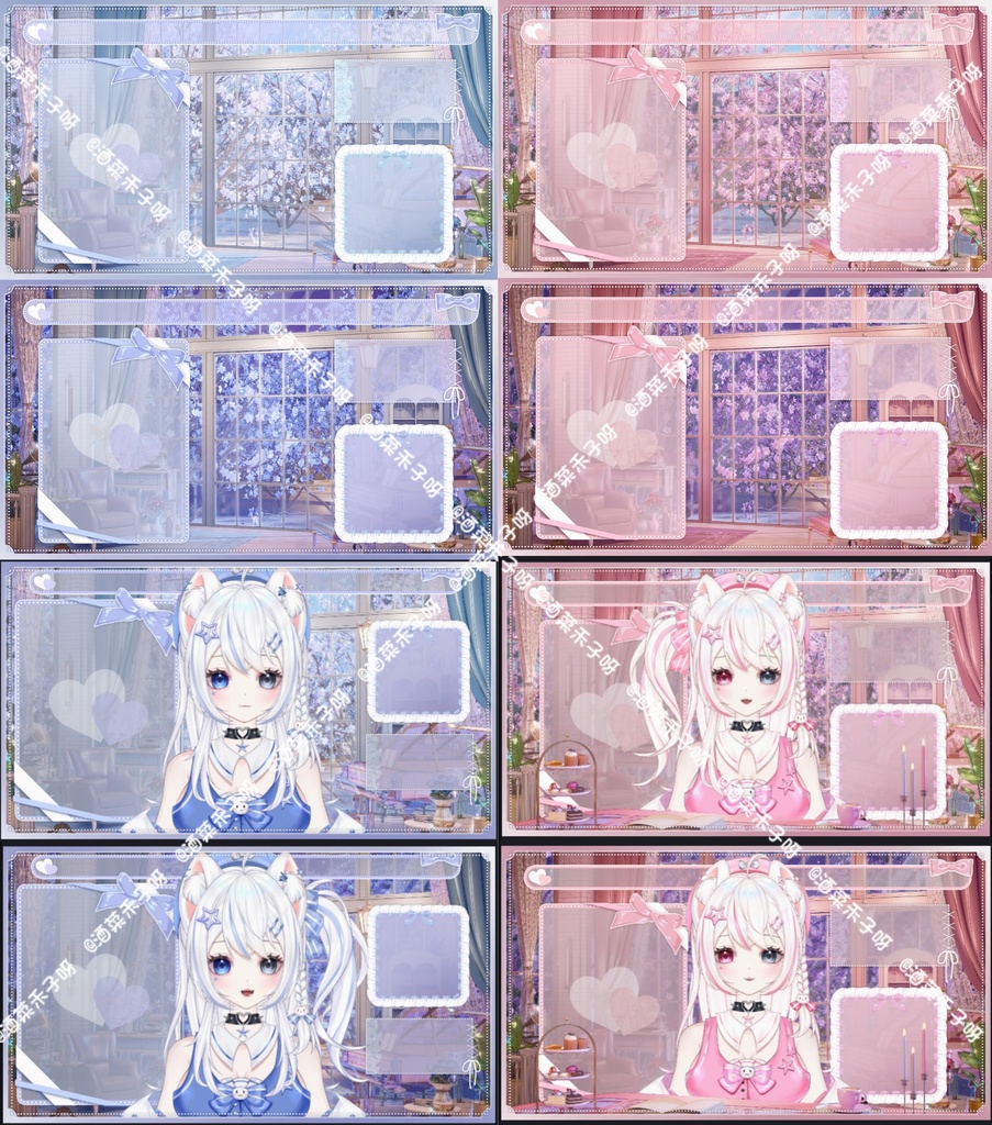 【Vts】【VTuber向け】【Live2D量販モデル】🌟アイドル練習生・異色瞳の猫っこ「小星星」登場!🌟 🌸30以上の切り替えボタン、 🌸アウター脱着機能、 🌸VB・飛び首・ワンクリックでちび化! 🌸専用背景UI・ 🌸アイコン・ 🌸スタンプ付きで、 🌸押すだけでデビュー決定!!