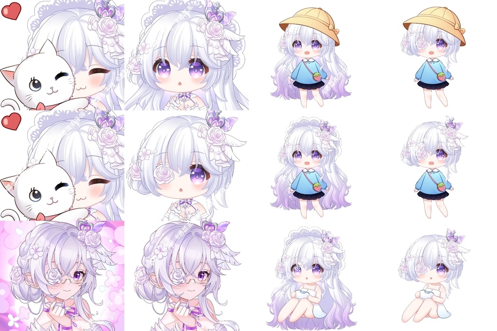 【Vts】【VTuber向け】【Live2D量販モデル】💮優雅で傲岸な小天使――希雅!! 💮高精度モデル!! 💮30以上のキー配置、 💮飛び頭、💮VB付き、💮ワンクリック前傾、 💮専用背景UI付き、