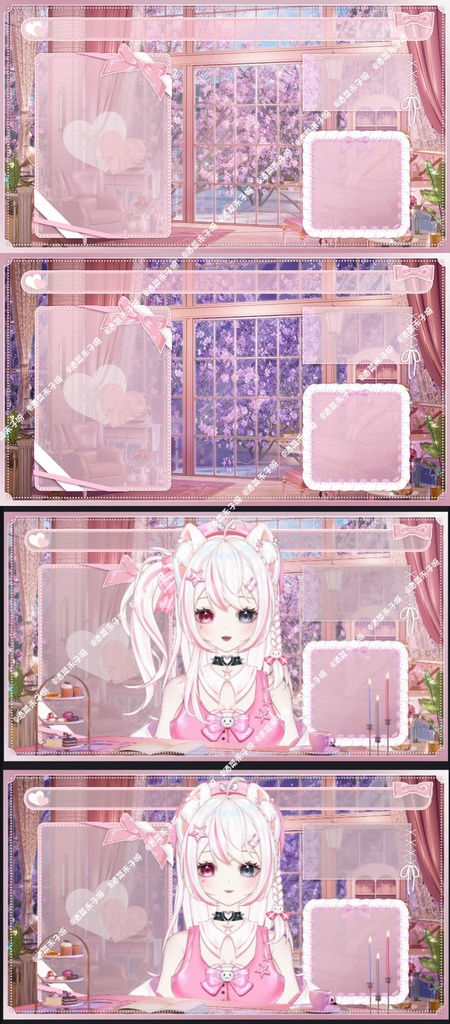 【Live2D量販モデル】🌟アイドル練習生・異色瞳猫耳キャラ🌟「小星星(ショウシンシン)」ピンク版!🌟 🌟30以上の切り替えボタン付き、 🌟アウター脱着可能、 🌟Vtube Studio対応、 🌟首飛び機能、 🌟ワンタッチでちびキャラ化、 🌟専用背景UI&アイコン&スタンプ付き、 🌟ワンタッチでデビュー決定!!