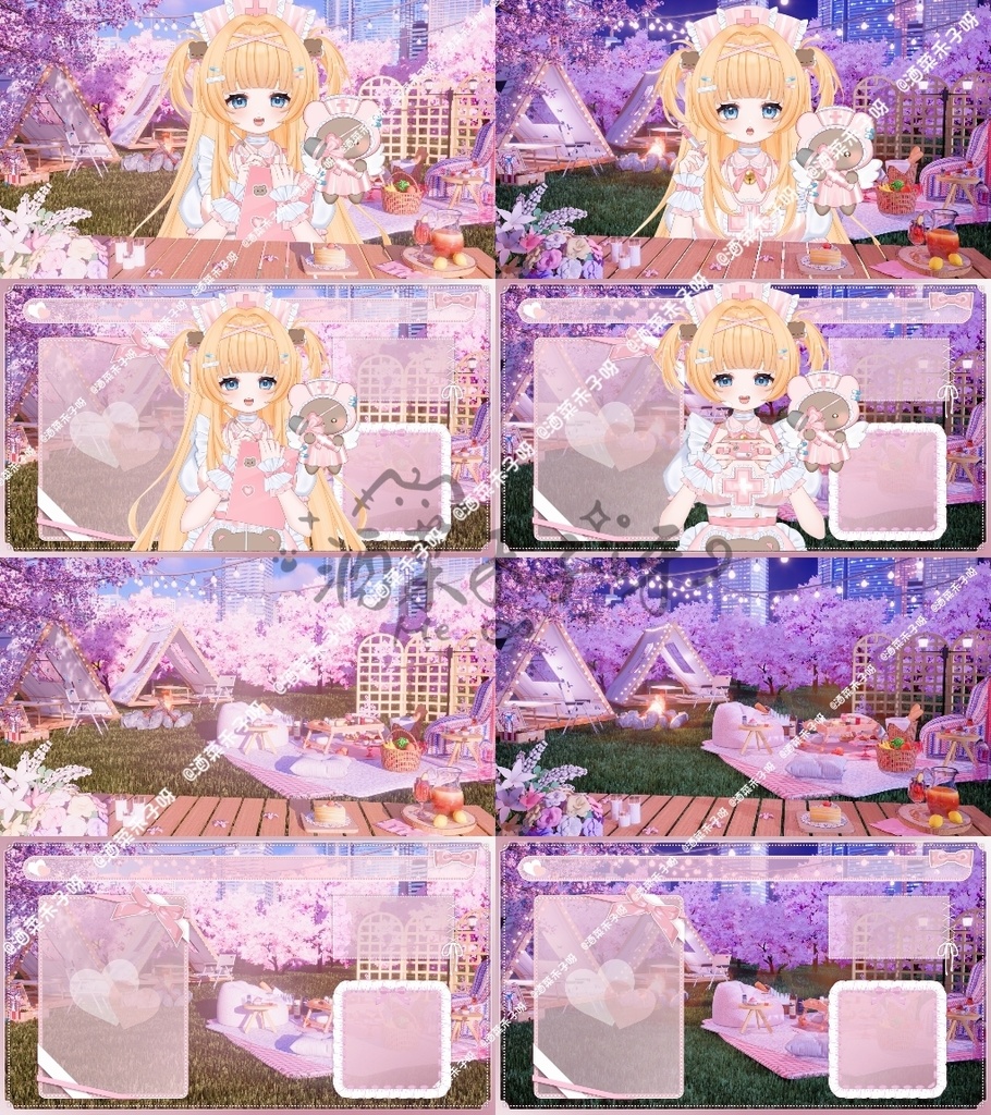 【Vts】【VTuber向け】【Live2D販売モデル】🐻可愛いヤンデレ系小熊ナース—ナナちゃん!💗 40個以上のボタン、 💗 VB付き、 💗 ワンクリック前傾、 💗 歩行アニメーション、 💗 小熊マイクアクセサリー&専用背景UI、 💗 プロフィール画像、 💗 スタンプセット、 💗 ワンクリックで即デビュー!!