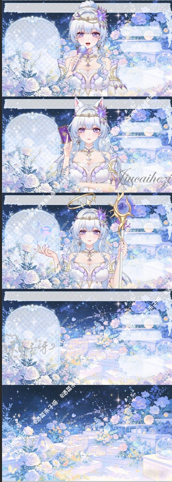 【Vts】【VTuber向け】【万元級Live2D量販モデル】💗クラゲ占星術師---星祈!💗40+ボタン、 💗七つのアクション、 💗vb、 💗飛び頭、 💗前傾、 💗ワンクリックでQ版に変身