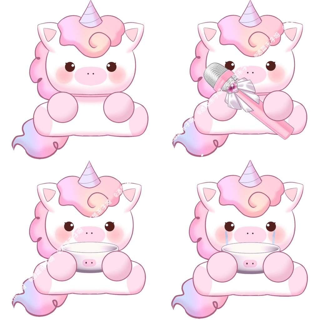【Live2D量産モデル】超かわいいポニー浮遊マイク!VTSアクセサリー!顔トラッキング対応!このポニーをお家に連れて帰ろう✨