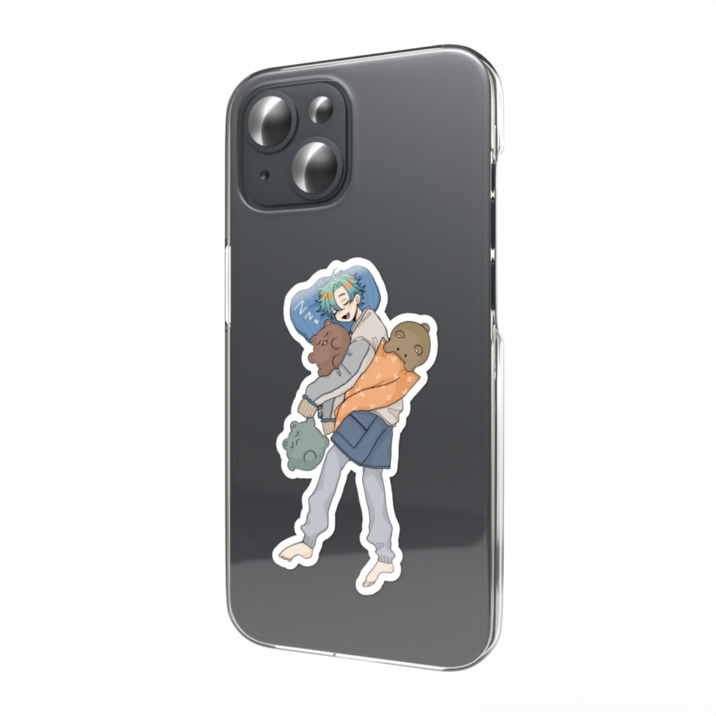 寝てるステッカー