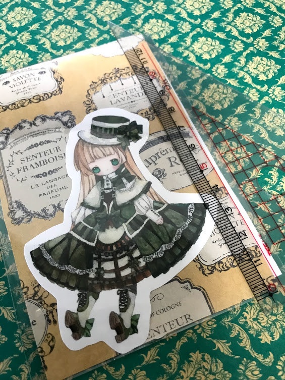 フレークシールイタリア建築物ドール13種13枚入