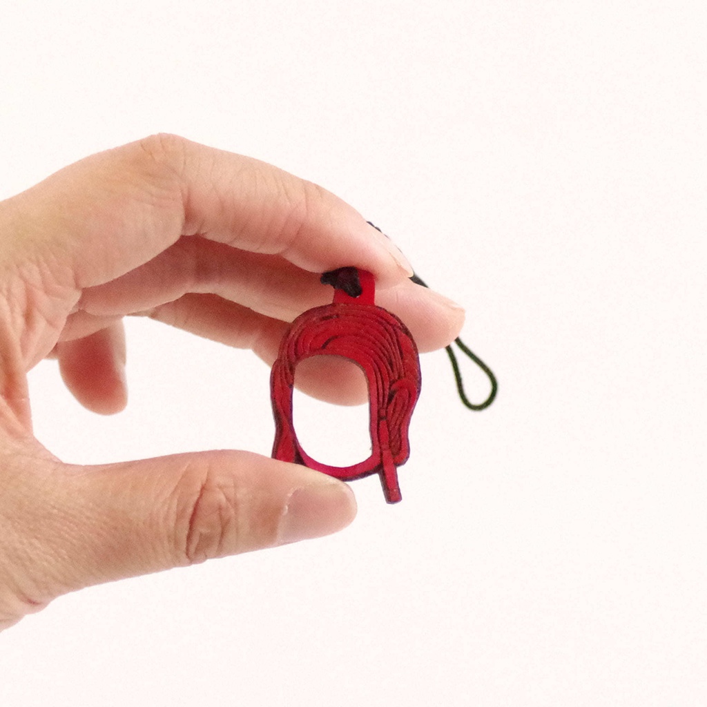 顔出し仏像ストラップ (不動明王)