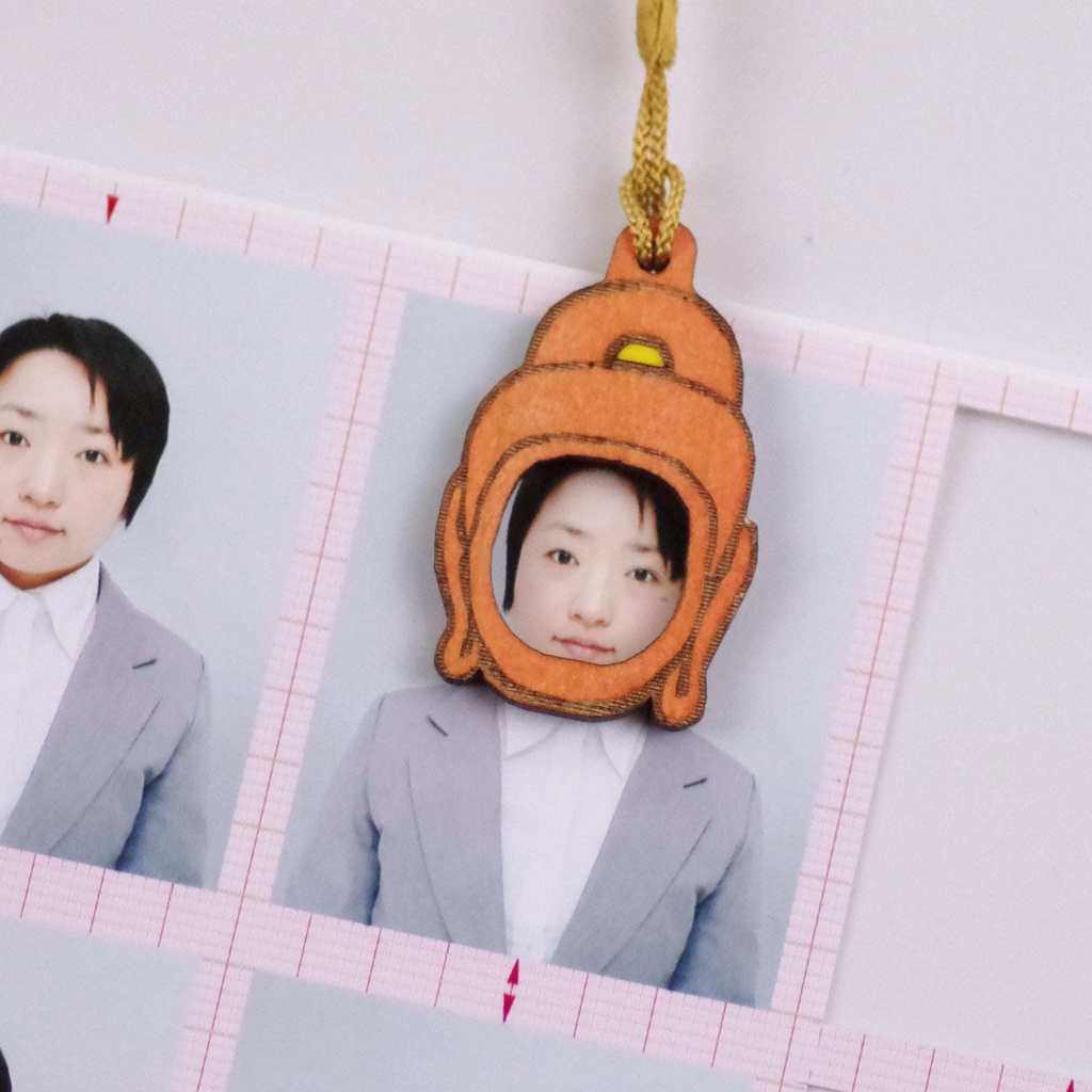 顔出し仏像ストラップ (不動明王)