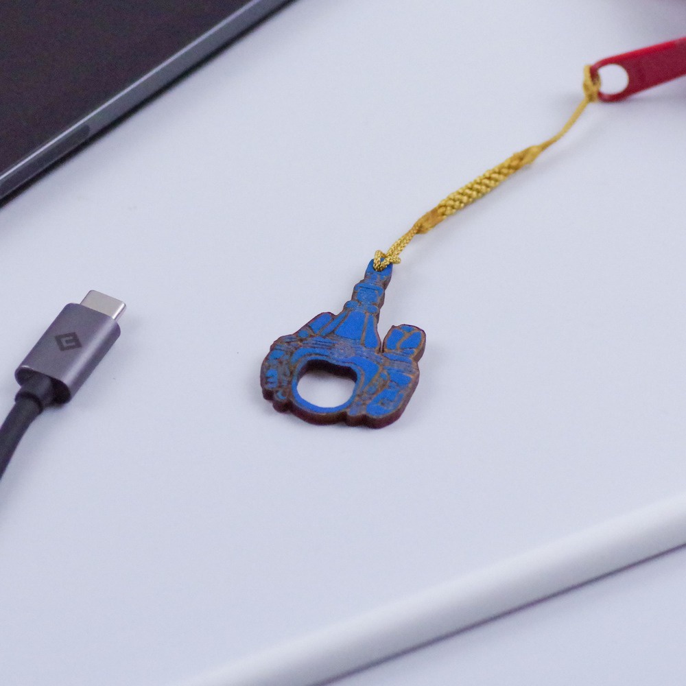 顔出し仏像ストラップ (梵天)