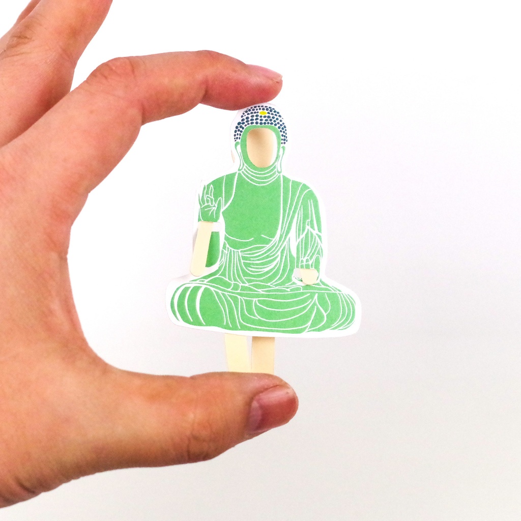 2D仏像顔出し看板メッセージカード(薬師如来:3枚セット)