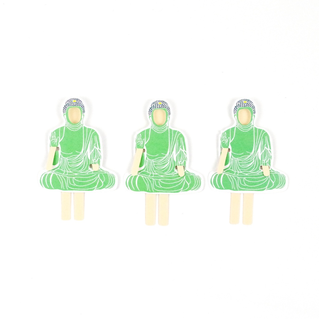 2D仏像顔出し看板メッセージカード(薬師如来:3枚セット)