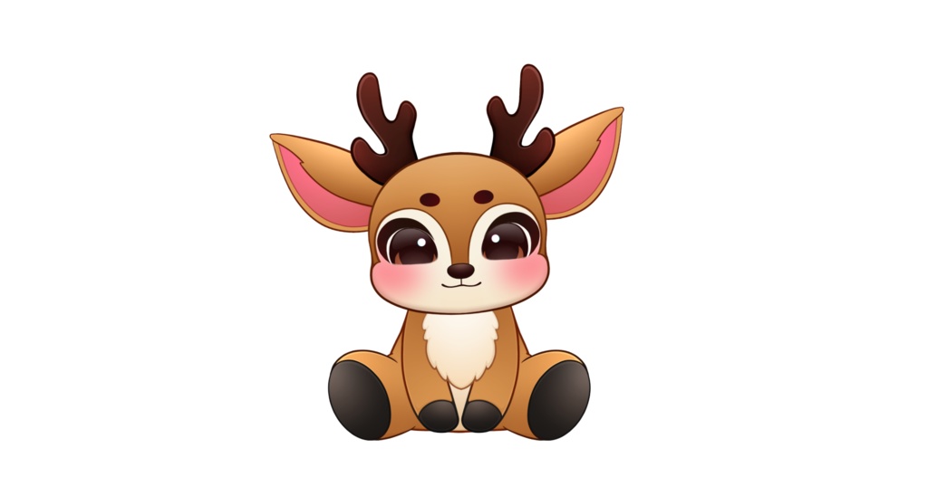 Reindeer VTuber Model | Christmas Live2D Item | Pet VTuber | Live2d Model | Animal VTuber Model