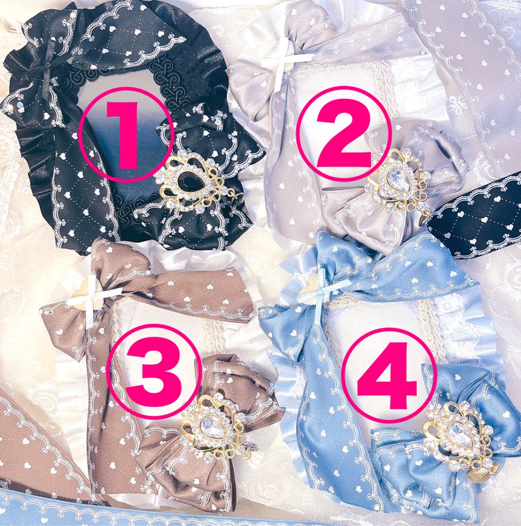 ハート柄ケースデコ