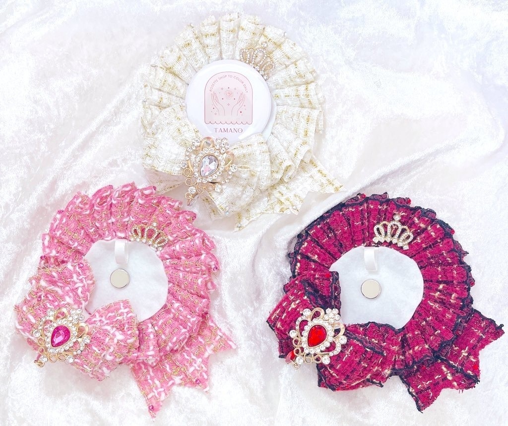 ツイードリボンロゼット