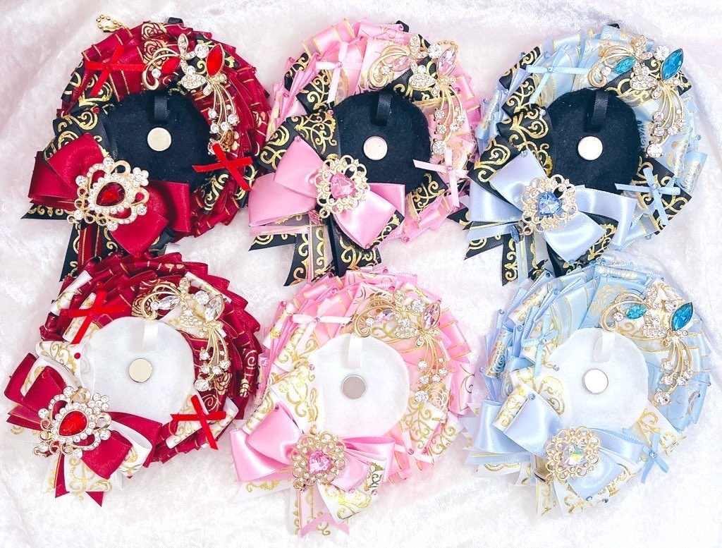 蝶々ビジューロゼット