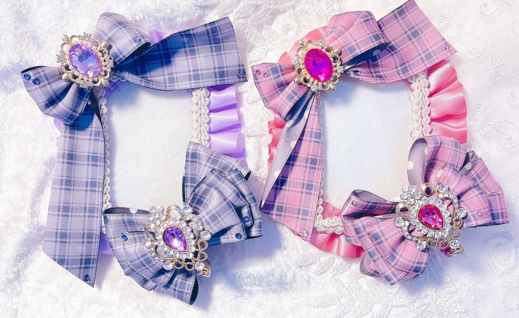 チェック柄ケースデコ